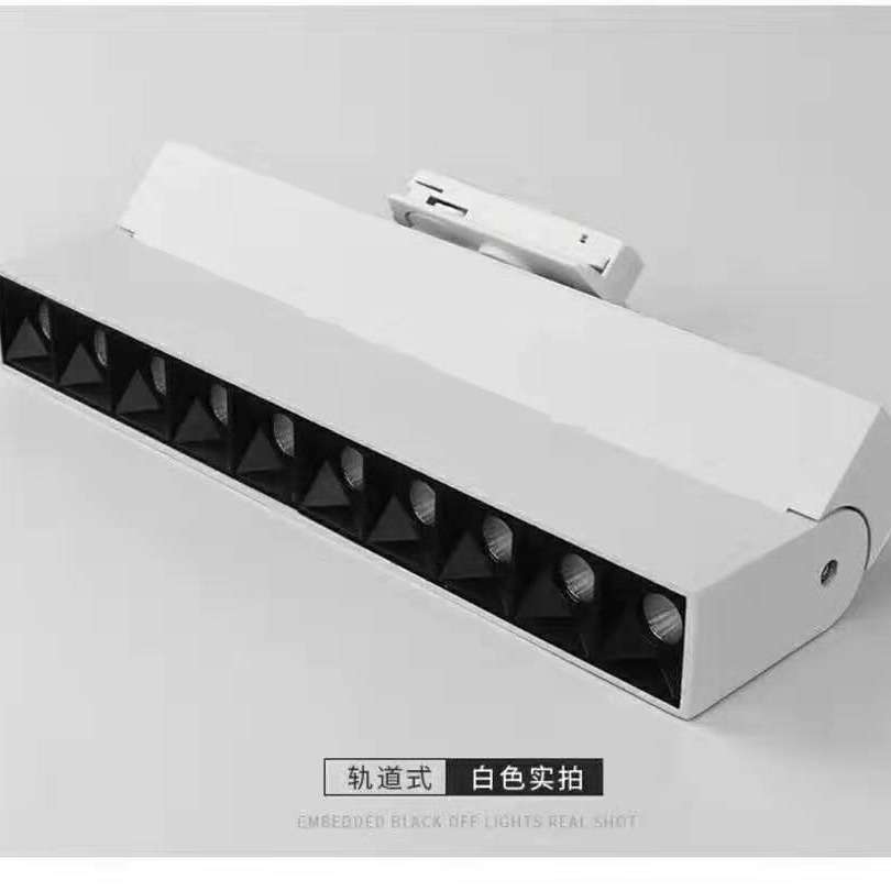 LED磁吸式轨道灯 博物馆画廊橱窗展示灯5*2W 10*2w四线轨道灯