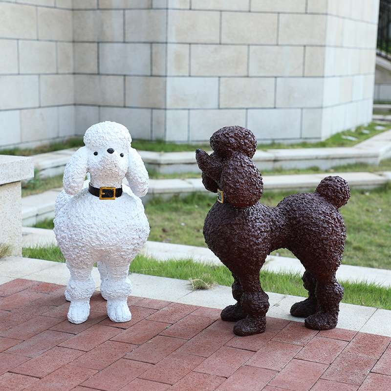 花园仿真大狼狗金毛犬摆件家居客厅庭院装饰工艺品玻璃钢动物雕塑
