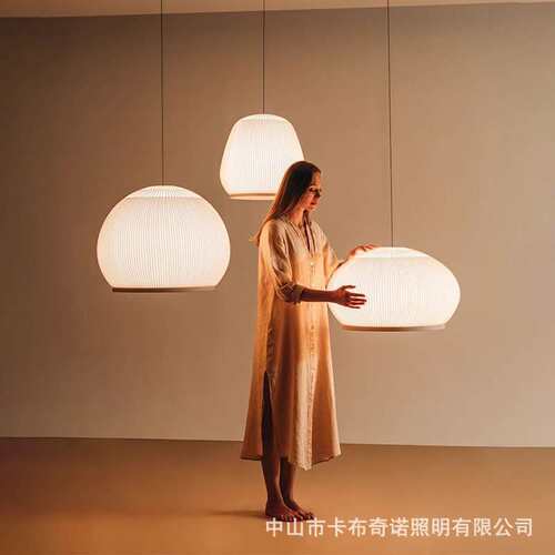 Vibia Knit 现代简约餐厅编织吊灯设计师书房卧室床头布艺吊灯