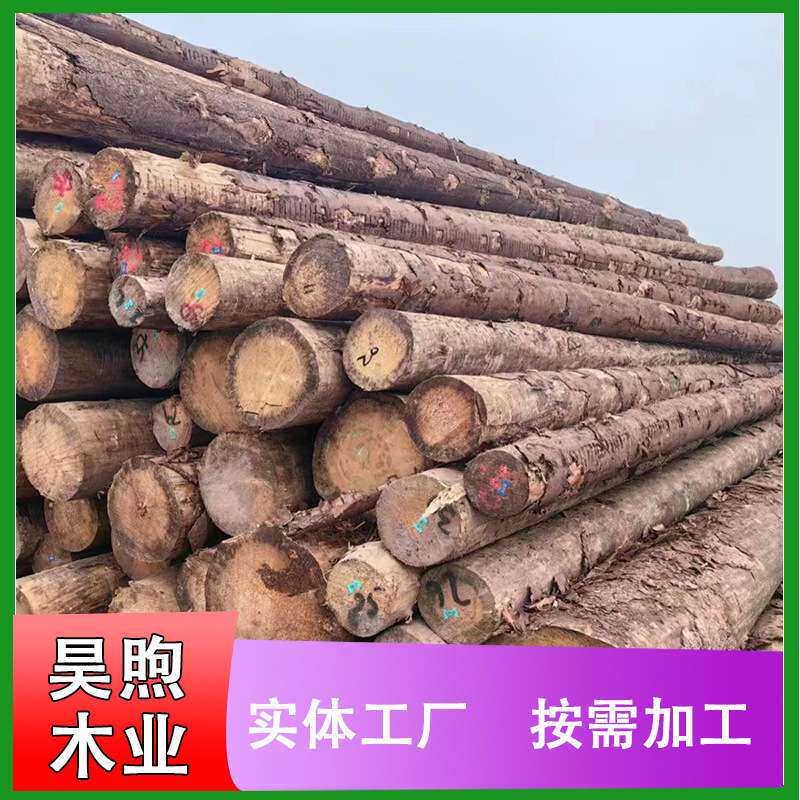 建筑木方铁杉云杉新西兰方实木原材料加工刨光方条床方木料