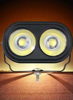 通用型汽车改装前大灯圆形80WLED工作检修灯COB大功率