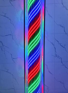 美发转灯LED落地式发廊转灯美发店转灯理发店灯户外雨超亮灯箱