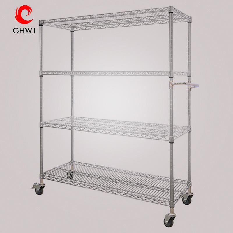 四层电商拣货车分拣车配货车推车台车物料仓库物流周转车厂家