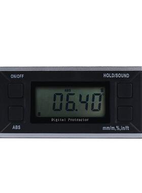 伊莱科EM-AS4*90数显倾角仪角度仪倾角盒条式水平仪角度尺带磁