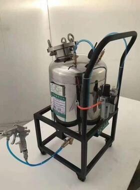 荣志喷胶机40L45L50L60L80L荣志 气动免洗压力桶不锈钢节能喷胶机