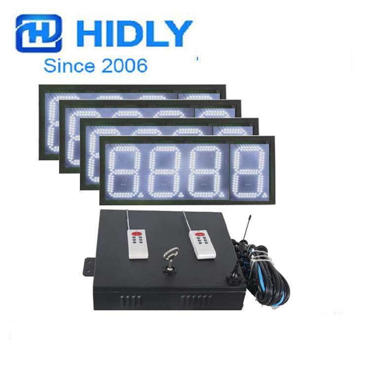 8寸白色8.888加油站LED显示屏经销商遥控控制单面双面油价牌,玩具/童车/益智/积木/模型,遥控车升级件/零配件,淘宝优惠券,粉丝福利购,淘宝优惠卷