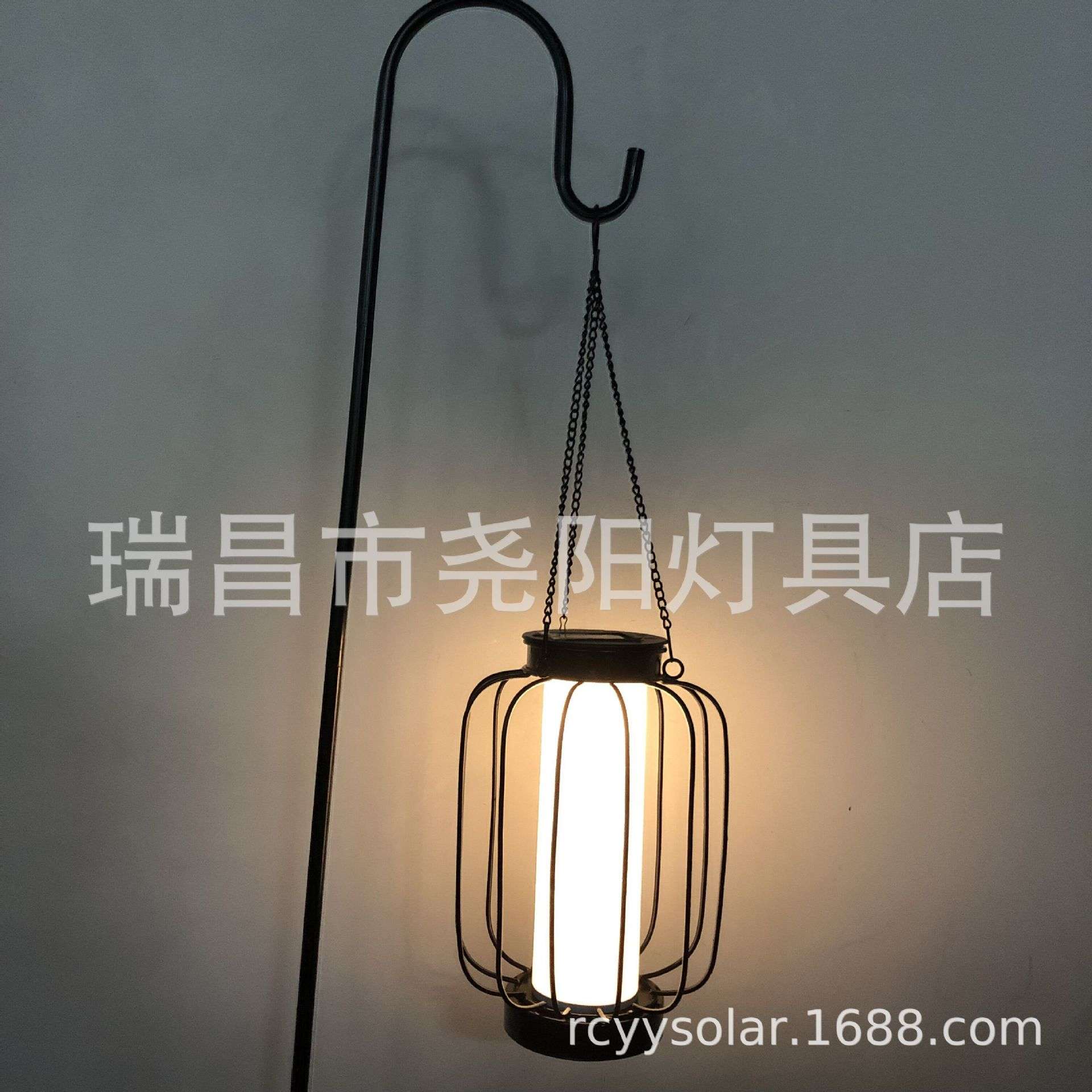 太阳能铁艺灯笼花架多功能庭院灯户外别墅花园草坪装饰灯厂家供应