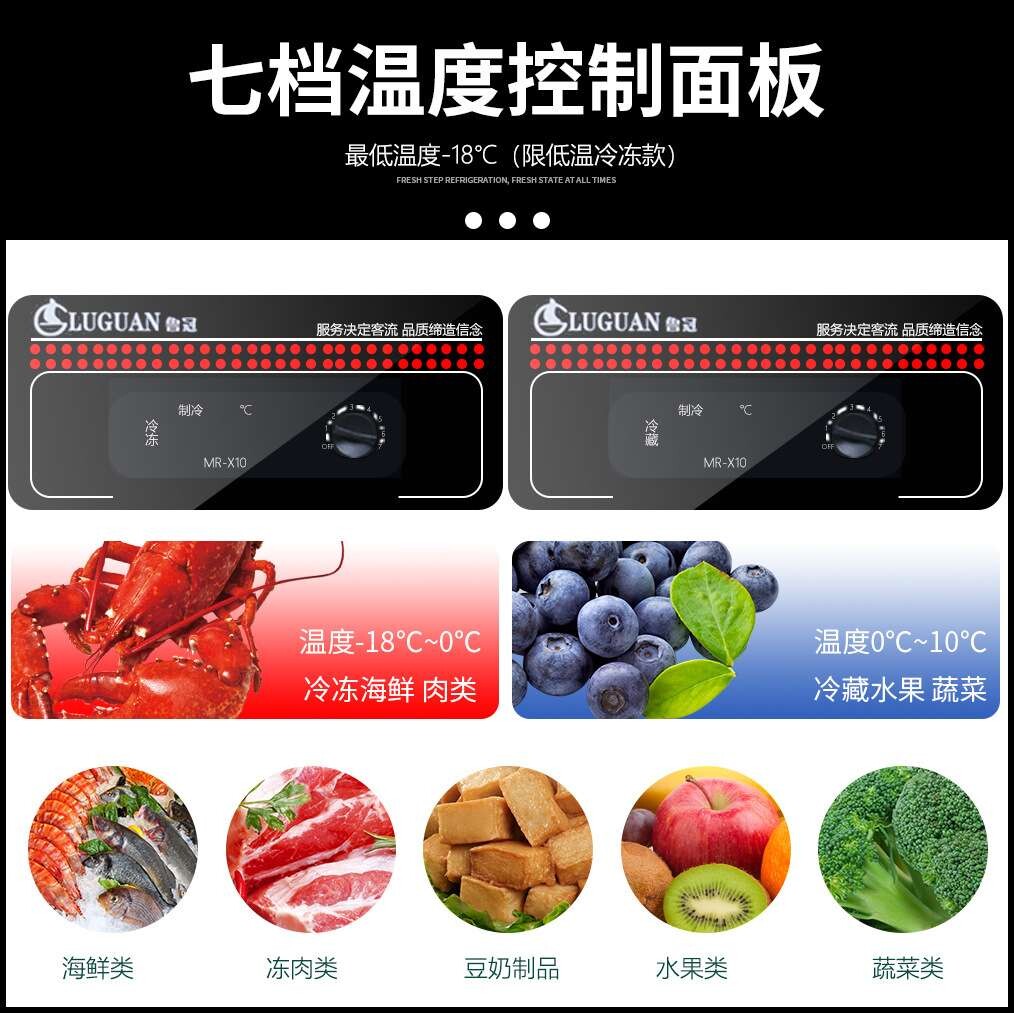 商用冰箱操作台冰柜冷藏工作台双温冷冻柜卧式冷柜食堂保鲜展示柜图片