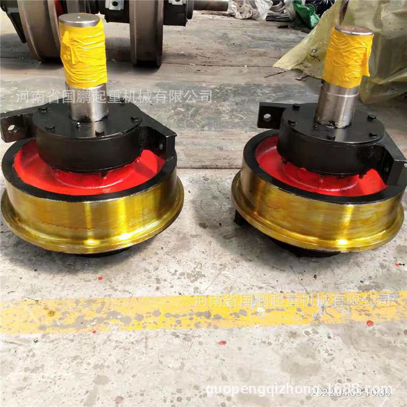 350*100mm主动被动单边行车轮门式起重机港机卸船机行走驱动轮