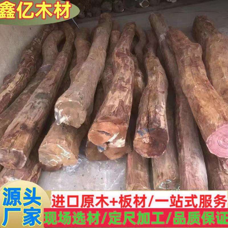 墨西哥黄花梨 原木木材 缅甸花梨 紫蝴蝶 纹理美丽中美洲黄花梨