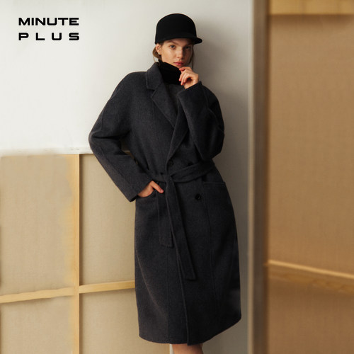 MinutePlus经典全羊毛双面呢大衣