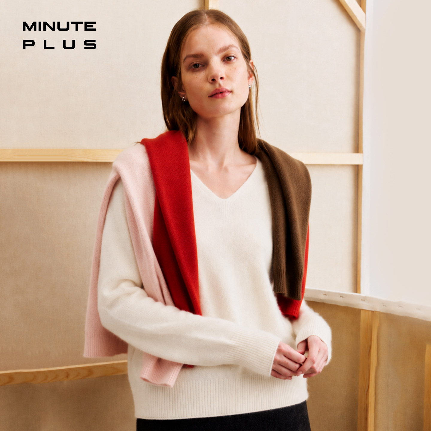 MinutePlus羊毛V领/圆领针织衫