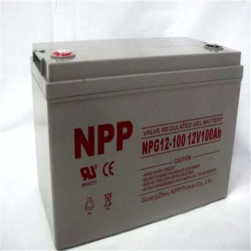 NPP耐普蓄电池NPG12-100 太阳能12V100AH胶体蓄电池 含税价格
