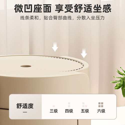 塑料凳子可叠放家用加厚凳子现代简约网红餐桌板凳风车凳简约椅子