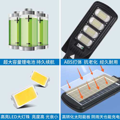 户外庭院灯一体化人体感应照明灯天黑自动亮太阳能路灯智能感应