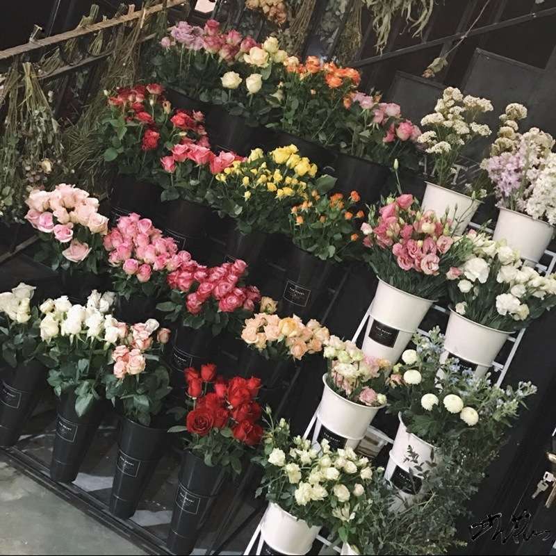 鲜花架子大号花店展示架多层陈列多层花架货架铁艺花架货架花桶