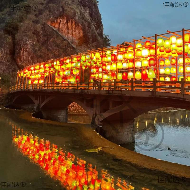门头黄色游园竹市集新年摊位竹招牌架子竹竹竿商场框架国风竹会展