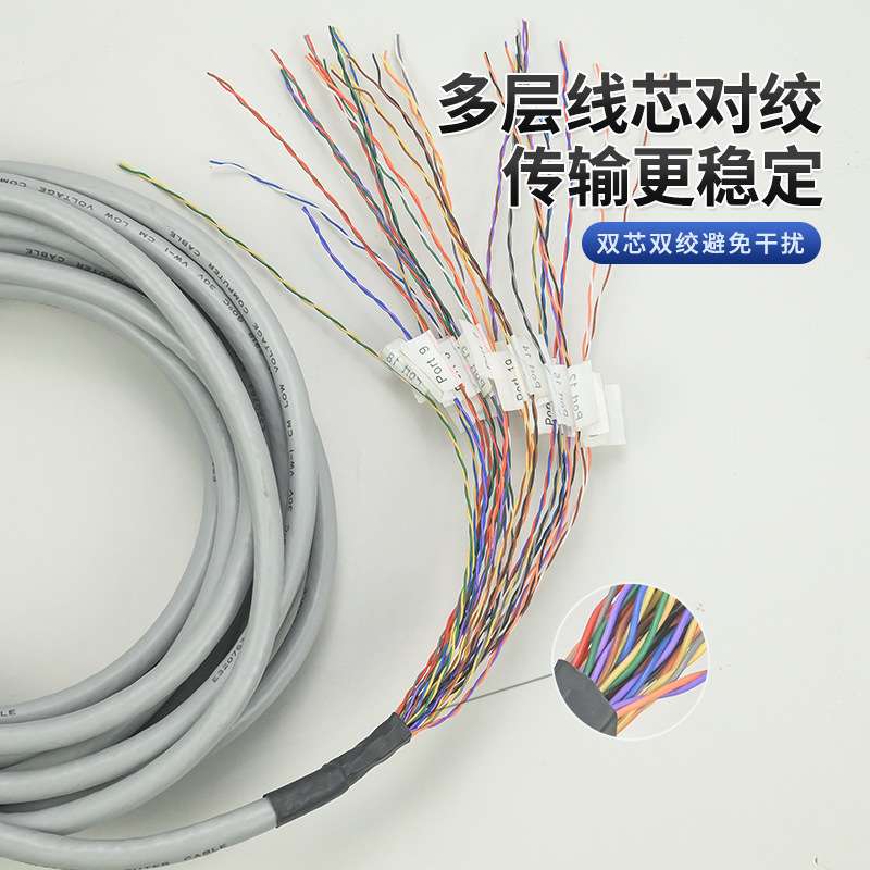 纯铜大对数网线50对网线CAT3UTP铠装电话线室外100通讯网线千兆