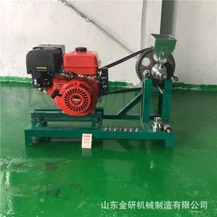 柴油双机头面粉膨化机 小型谷物大米膨化机 流动摆摊玉米空心棒机