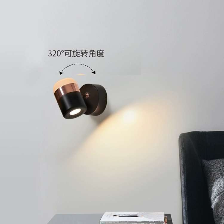 北欧轻奢壁灯主卧床头创意个性led现代简约客厅清吧书桌阅读灯具