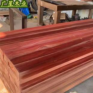 实木红菠萝格木板户外庭院防腐木地板型材大方原木庭院景观用材
