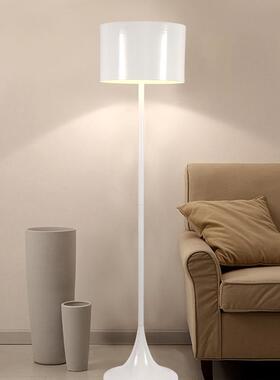 北欧现代极简个性艺术黑白色客厅卧室床头书房led铁艺立式落地灯