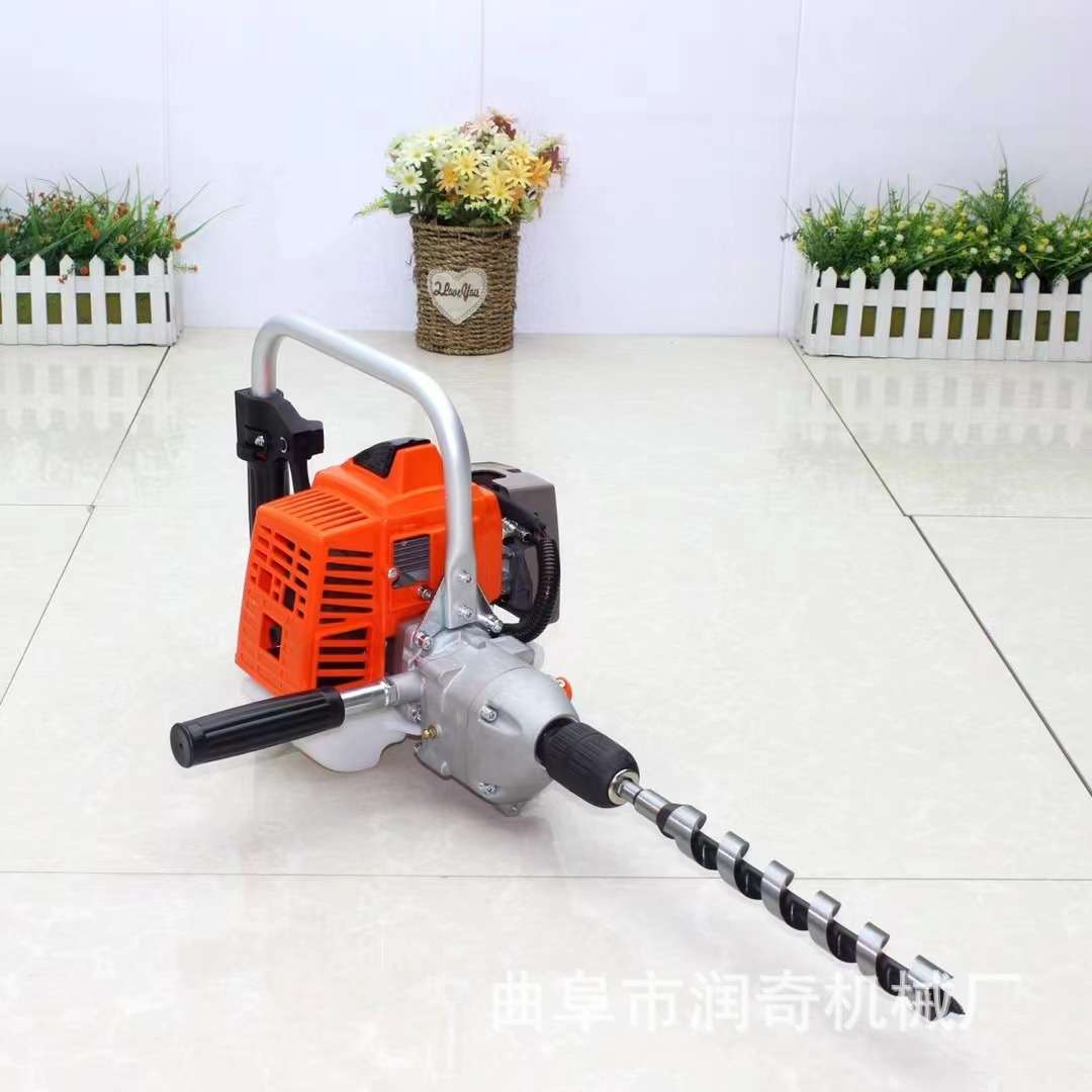电锤凿岩机挖坑破碎镐大功率四冲程汽油钻大功率工程汽油机手提式