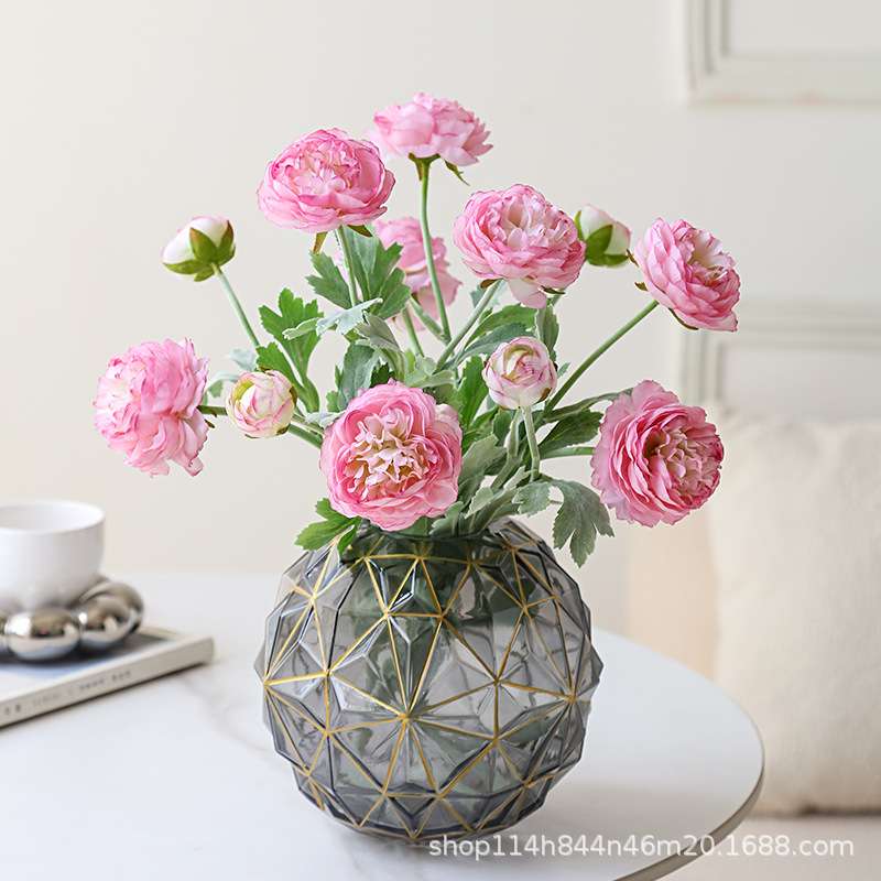 现代高档家居桌面装饰花摆件客厅餐桌电视柜假花仿真花插花艺摆设