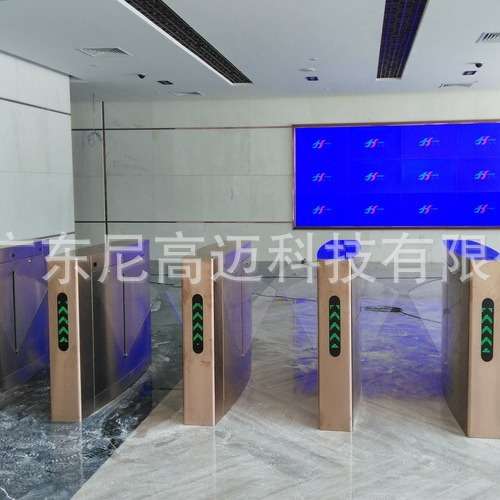 不锈钢翼闸烤漆电镀颜色,人行通道智能防撞摆闸,小区工厂转闸辊匝