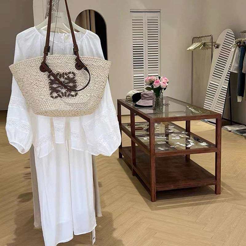 网红实木中岛柜服装店流水台置物架饰品陈列摆台胡桃色展示架新款,鲜花速递/花卉仿真/绿植园艺,割草机/草坪机,淘宝优惠券,粉丝福利购,淘宝优惠卷