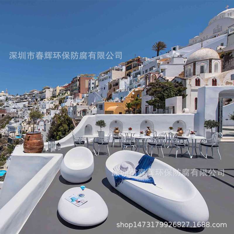 玻璃钢休息座椅酒店户外泳池躺椅学校公园商业街休息椅组合沙发凳