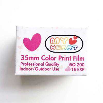 16张200度胶卷防水复古照相机胶片爱心厂家135胶片35mm通用卷