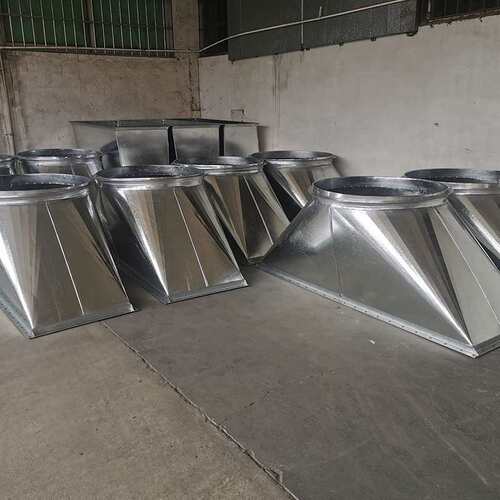 工厂车间除尘排气管化工建筑轻重工业防腐防锈不锈钢天圆地方风管