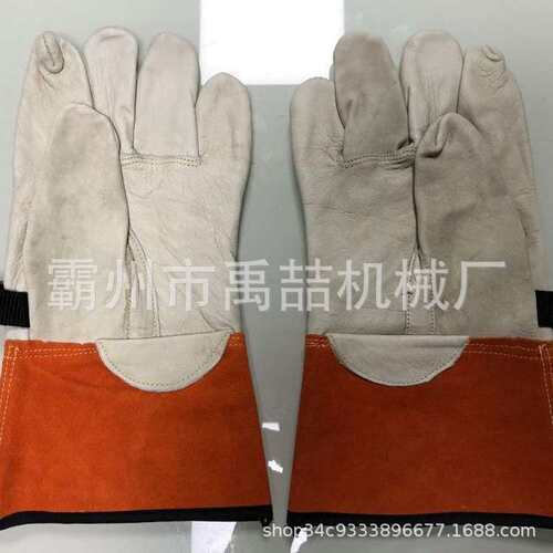 PSCGLP10GN11低电压皮革保护手套机械防护手套橡胶绝缘手套