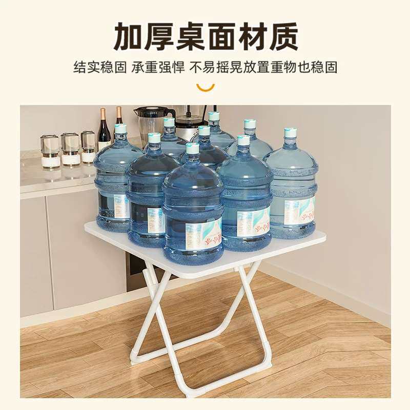 可折叠餐桌便携式夜市摆摊圆桌子家用小户型出租房饭桌宿舍写作业
