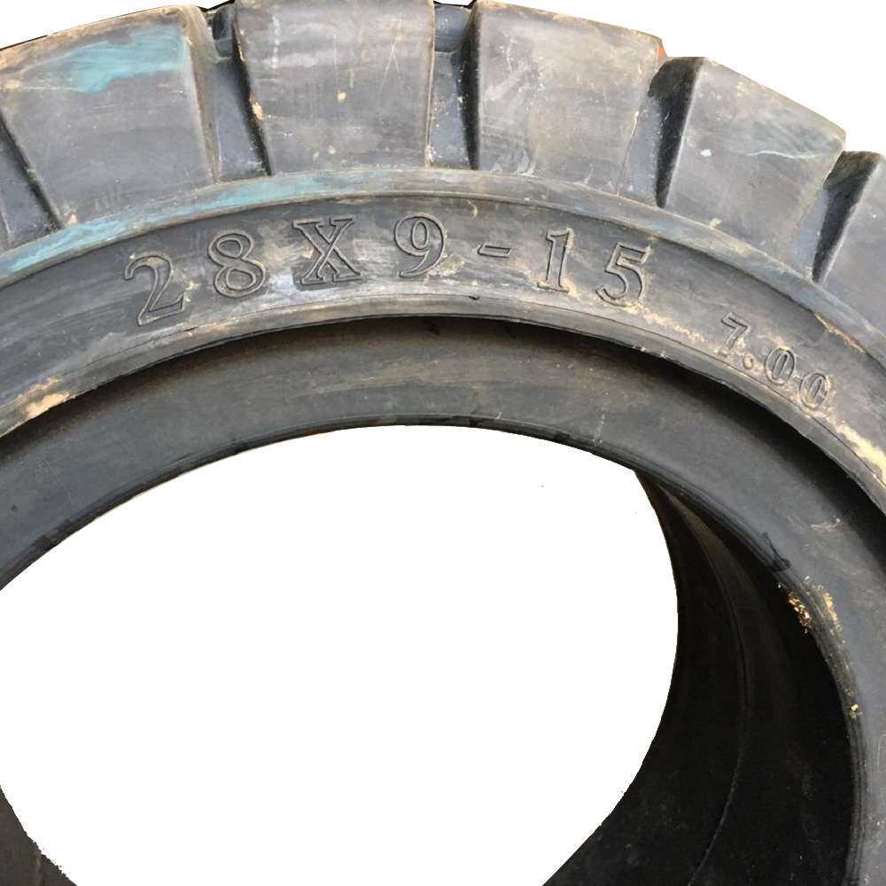现货销售 叉车实心轮胎28X9-15 工程实心叉车轮胎