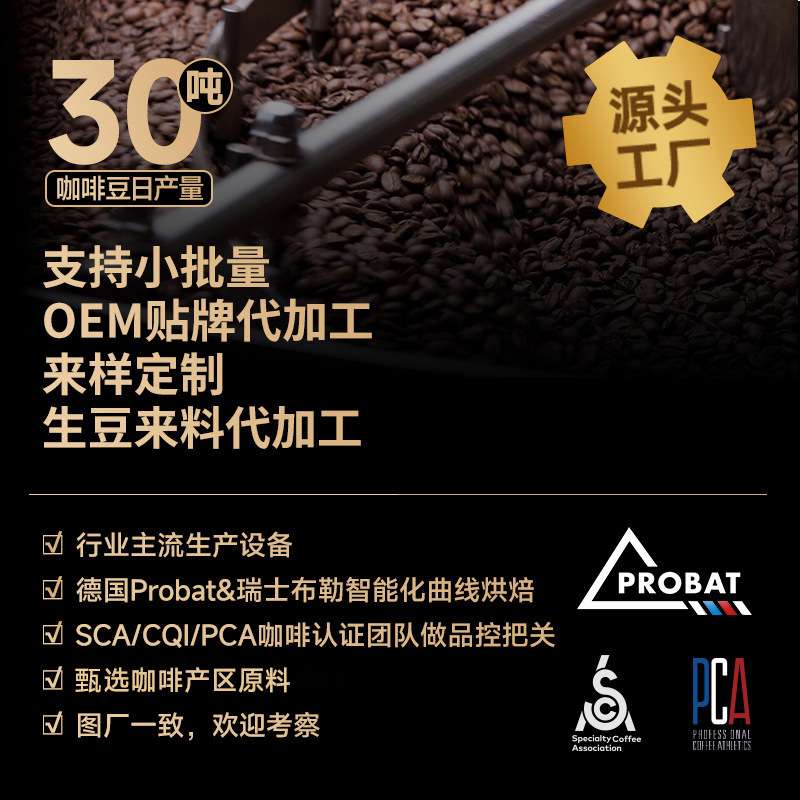 豆豆肥黑咖啡商用新鲜烘焙可磨粉哥斯达黎加咖啡豆 227g