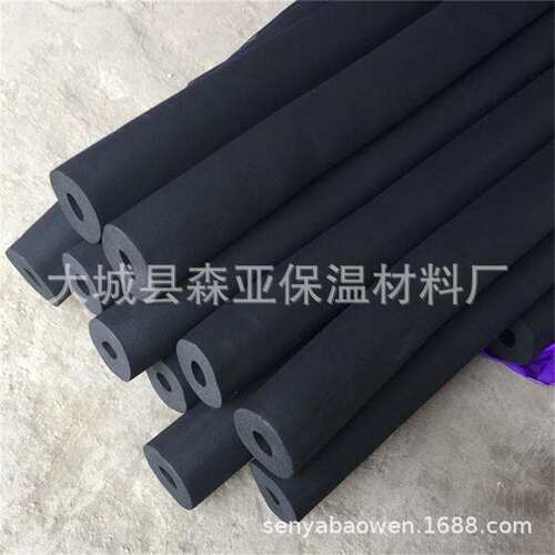 B1级橡塑保温管高密度隔音隔热橡塑套管厂家