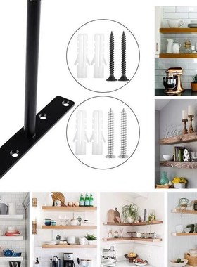 固定浮动支架黑色暗藏层板托1z2厘圆形暗装墙上支撑托架隐形隔板