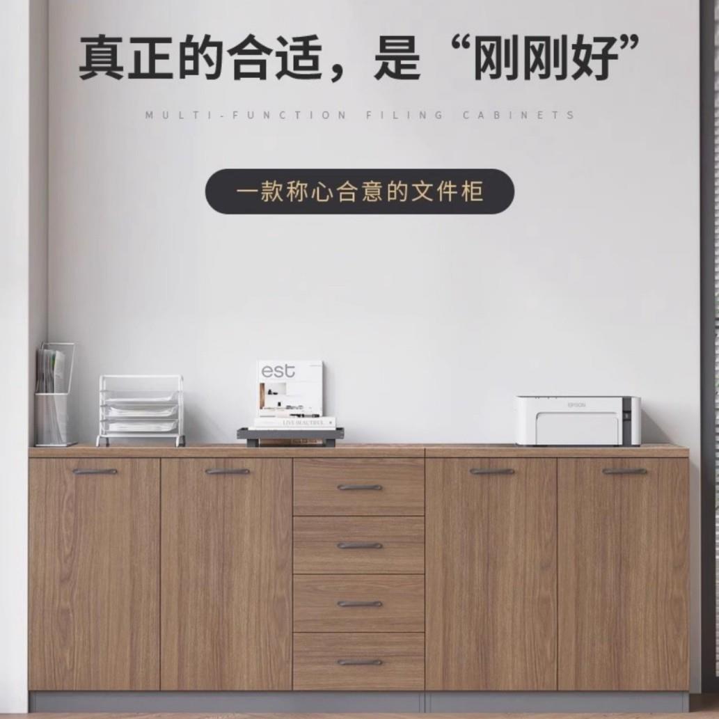 文件柜办公室矮柜落地边柜客厅收纳柜组合小柜子储物柜靠墙置物柜