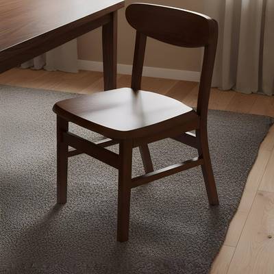 实木靠背餐椅2025新款椅子现代简约书桌椅家用餐厅书房客厅休闲椅