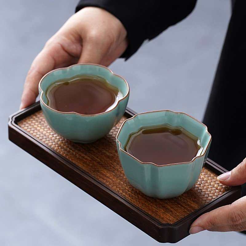 厚湖窑天青色茶杯汝窑主人杯开片可养功夫品茗杯单个茶杯子喝茶杯,电子元器件市场,其它元器件,淘宝优惠券,粉丝福利购,淘宝优惠卷