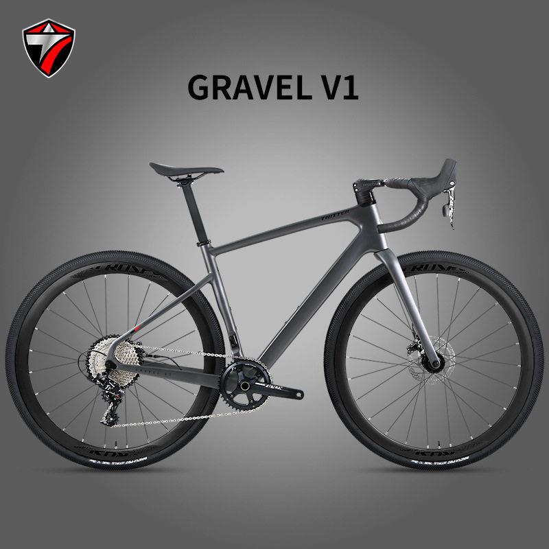 骓特GRAVLE-V1碳纤维公路车22变速公路车瓜车砾石车自行车