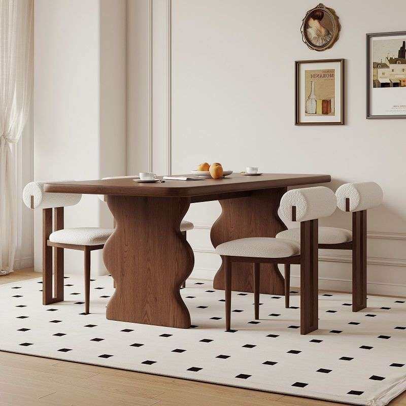 高级法式复古实木餐椅家用长方形涟漪设计师中古风小户型吃饭桌子,鲜花速递/花卉仿真/绿植园艺,割草机/草坪机,淘宝优惠券,粉丝福利购,淘宝优惠卷