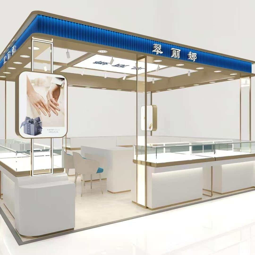 商场珠宝柜台饰品展示柜商场首饰柜玉器饰品陈列柜