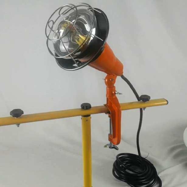 浙江韦德照明 供应灯丝灯泡投光器18W夹具作业灯LED工地投射灯