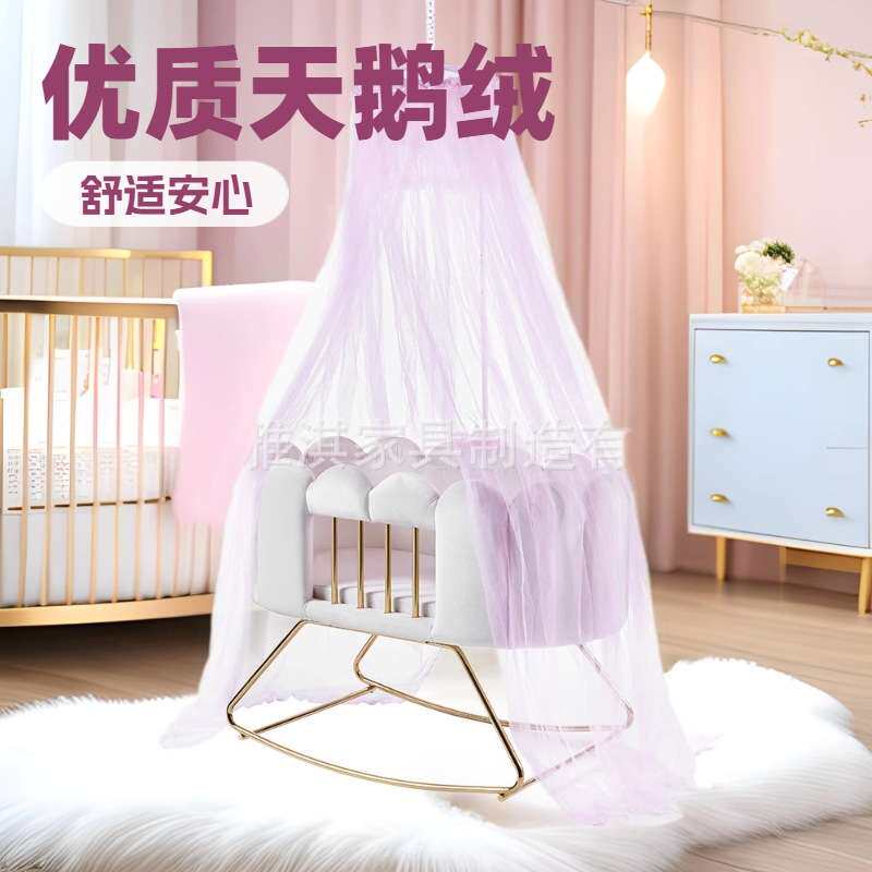 可移动婴儿摇摇椅宝宝围栏床多功能儿童躺椅宝宝摇椅婴儿床