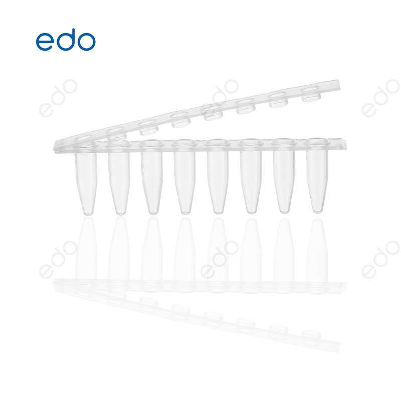 EDO一斗1352003实验室耗材白色塑料0.2mLPCR八联排管盖光学平盖