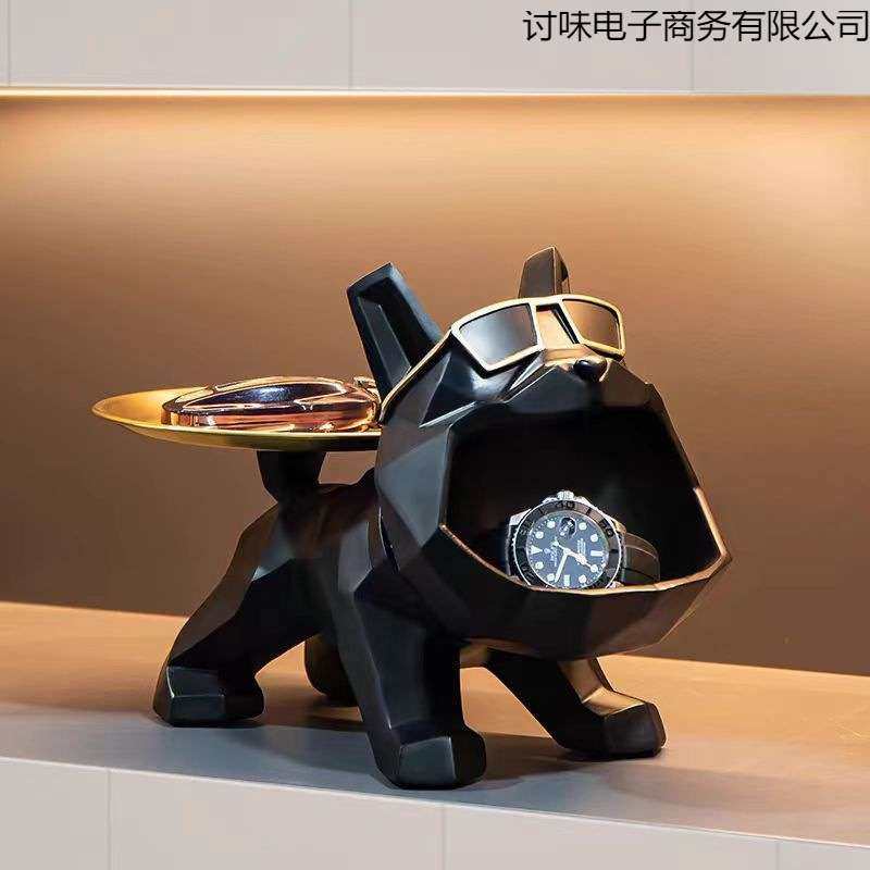 轻奢装饰入户霸王犬收纳客厅放现代摆件大嘴狗玄关置物架门口,玩具/童车/益智/积木/模型,遥控车升级件/零配件,淘宝优惠券,粉丝福利购,淘宝优惠卷