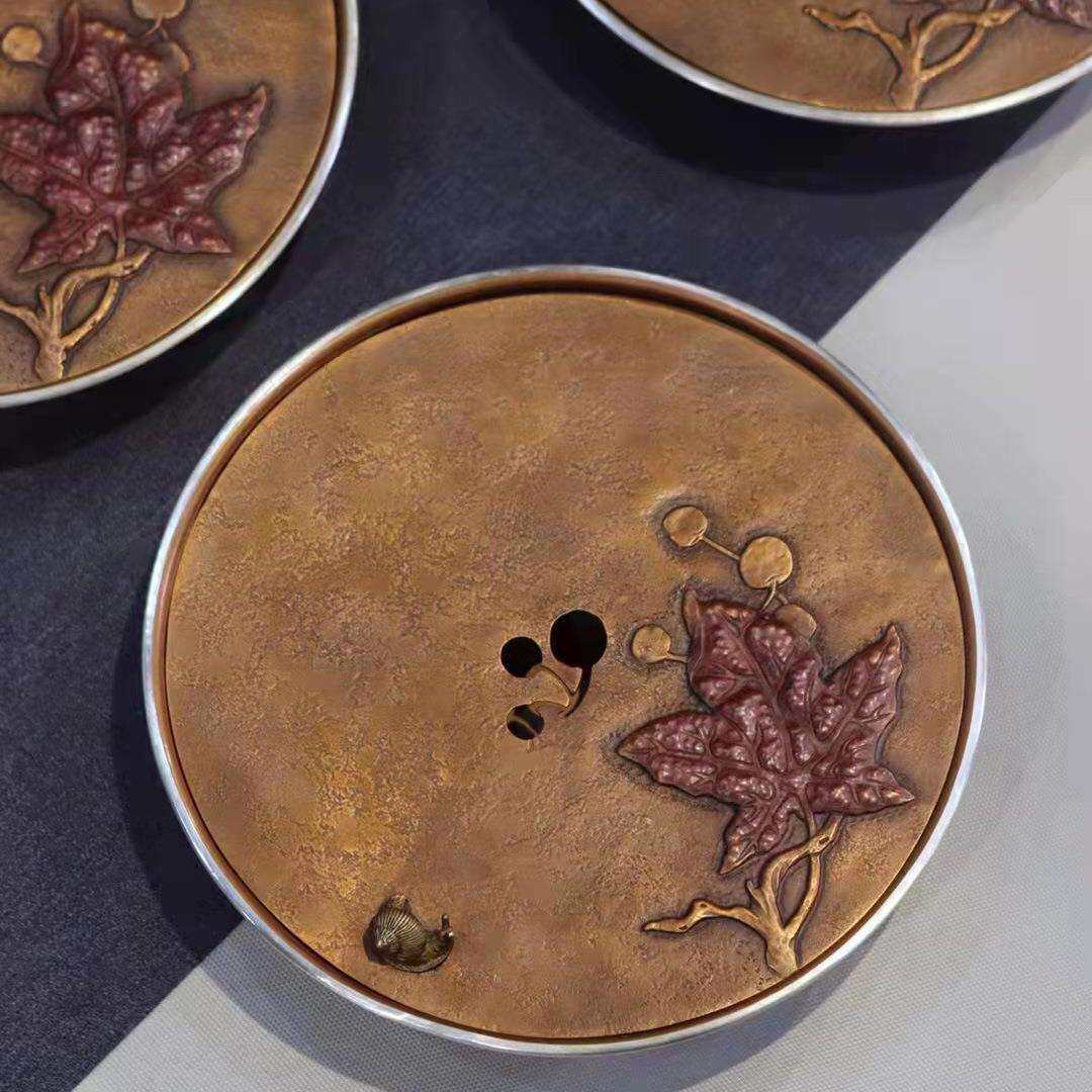 纯铜茶洗特大号笔洗家用水洗水盂禅意茶道筒功夫杯盆茶具配件